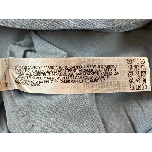 Zara Womens Blazer Suit Jacket XS light Blue Cropped Lined 5427/825 NWT - Picture 9 of 12